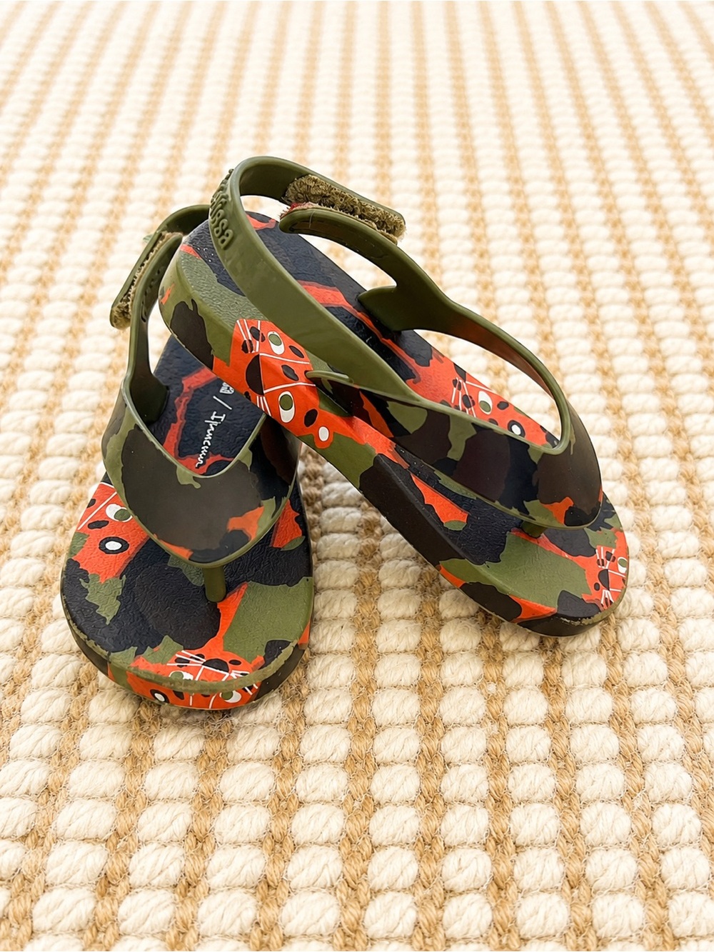 Mini Melissa x Ipanema Camo Sandals | US Toddler 7 | Brazil Made
